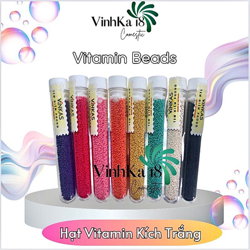 HẠT VITAMIN E KÍCH TRẮNG - Vitamin E Beads - VINKAS