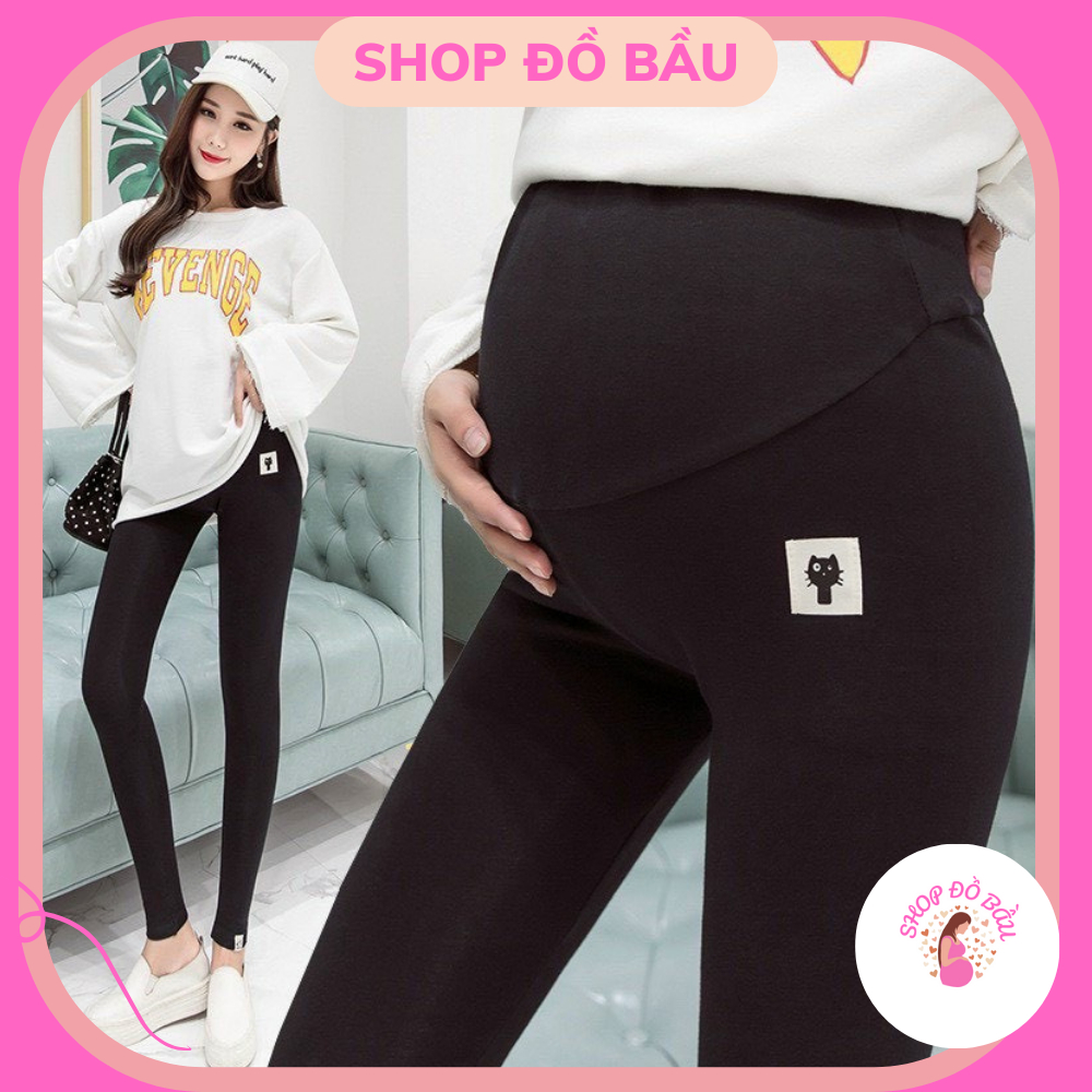 Quần Legging cotton Giữ Ấm Cho Mẹ Bầu Lót Lông Dày Dặn