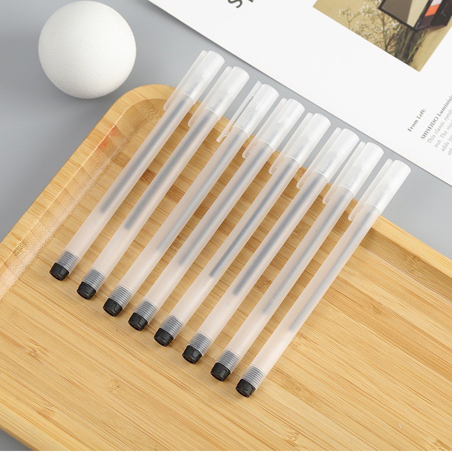 Sale Sập Sàn - Bút Gel Nước Khô Nhanh - Ngòi 0.5mm Viết Trơn Mực Đều  - Tặng Ngòi khi mua từ 5 cái