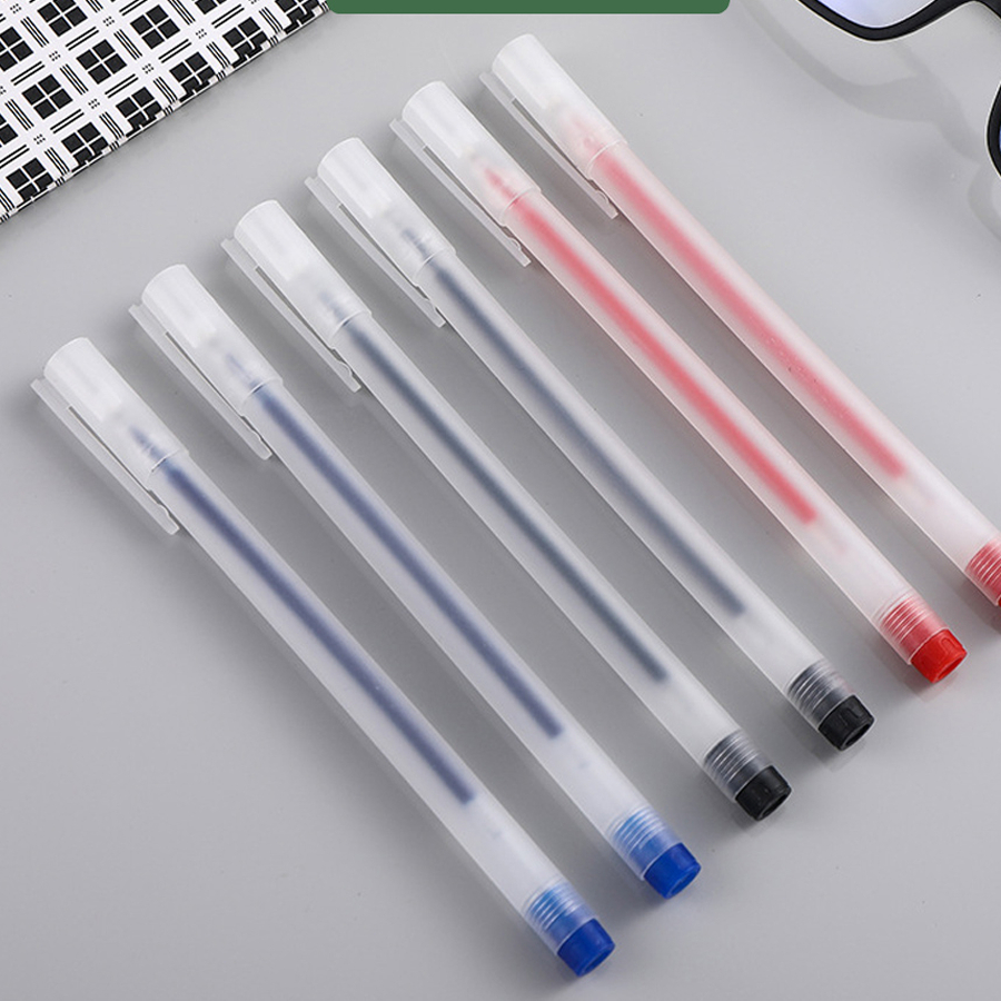 Sale Sập Sàn - Bút Gel Nước Khô Nhanh - Ngòi 0.5mm Viết Trơn Mực Đều  - Tặng Ngòi khi mua từ 5 cái