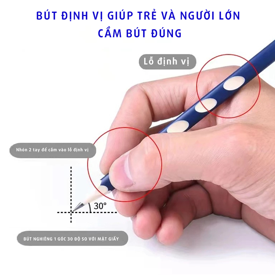 Bút Chì Định Vị 2B Giúp Cầm Bút Đúng Cách