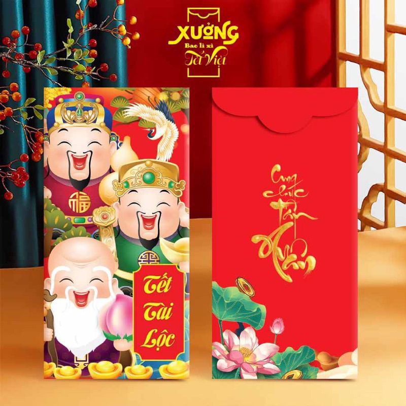 10 bao lì xì Tết Phúc Lộc Thọ 2024