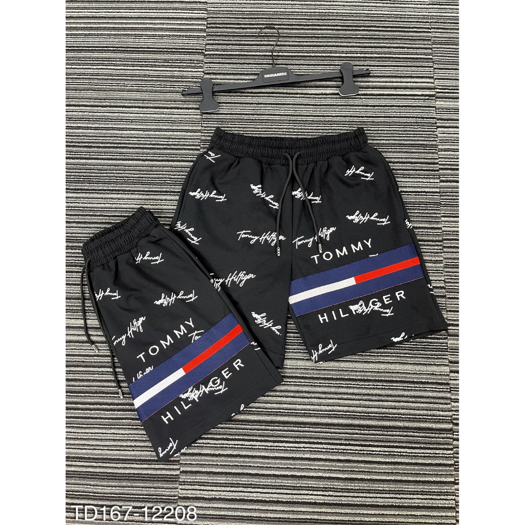 Quần đùi tôm myy nam thêu kẻ màu siêu đẹp - Quần tommy nam nữ kí họa tiết chữ độc lạ #Hot #2023