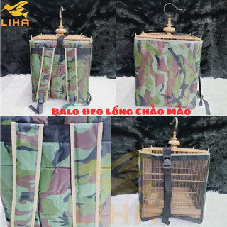 Balo Đeo Lồng Chào Mào, Hút Mật, Khuyên Cao Cấp - Balo Đeo Lồng Chim