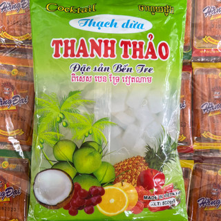 0,5kg thạch dừa úp lạnh sẽ rất ngon ,thạch dừa giải nhiệt mùa nóng đồ ăn vặt - hương việt