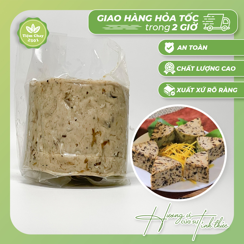 [HỎA TỐC 2H HÀ NỘI] Giò nấm chay 500g | Thực phẩm chay cao cấp | Tiệm Chay 2501