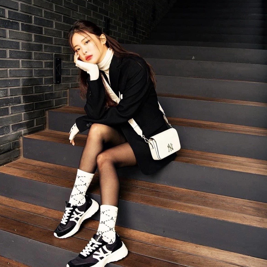 Túi kẹp nách nữ MLB phong cách Hàn Quốc dáng hộp Full box Bill- Túi xách nữ Yumio hàng cao cấp nhập Trung mã YMT11