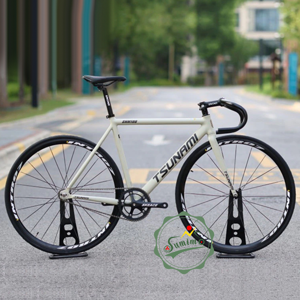 Sườn fixed gear TSUNAMI SNM100 kèm phuộc
