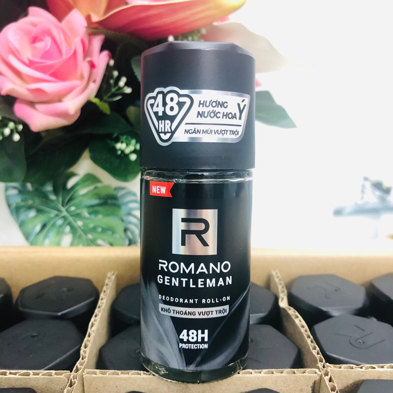 Lăn khử mùi Romano 50ml hương GENTLEMAN nam tính mạnh mẽ lôi cuốn (Màu Đen)