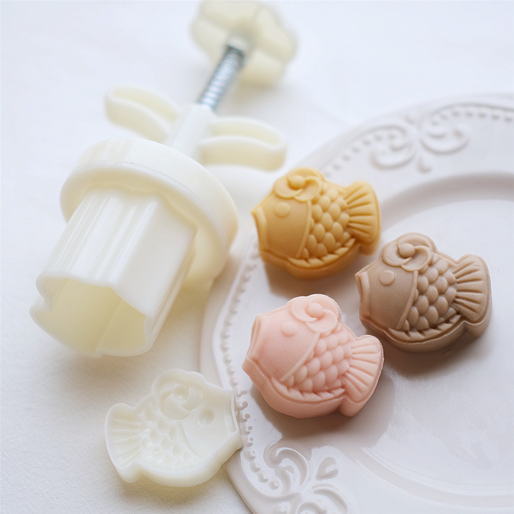 Khuôn bánh dứa lò xo 20-30g, khuôn làm nhân bánh phu thê, khuôn lò xo