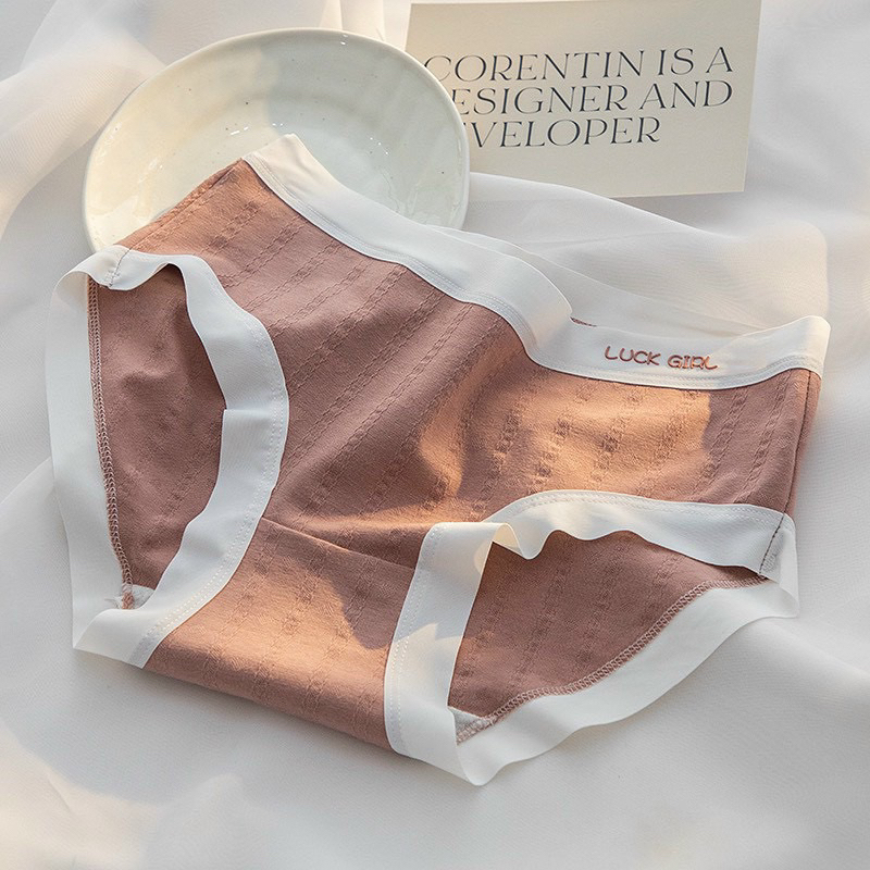 Set quần cotton kháng khuẩn thông hơi thoáng khí thấm hút mồ hôi Luck girl