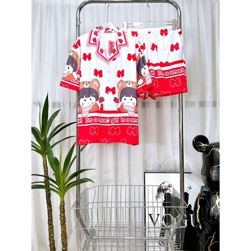 65_85kg Đồ bộ thun đùi cổ vét 140