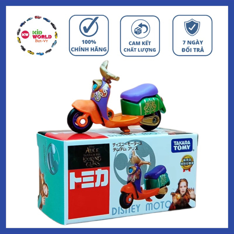 Xe mô hình Tomica Box Disney Motors Vespa Alice Through the Looking Glass. MS: 837.