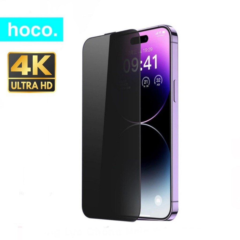 Cường lực chống nhìn trộm iphone Hoco 4k dùng cho ip 11 12 13 14 15 xr xsmax ...