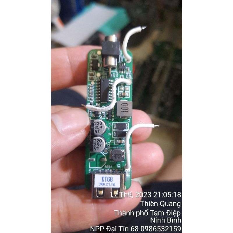 Mạch pin quạt áo điều hòa japan 12v