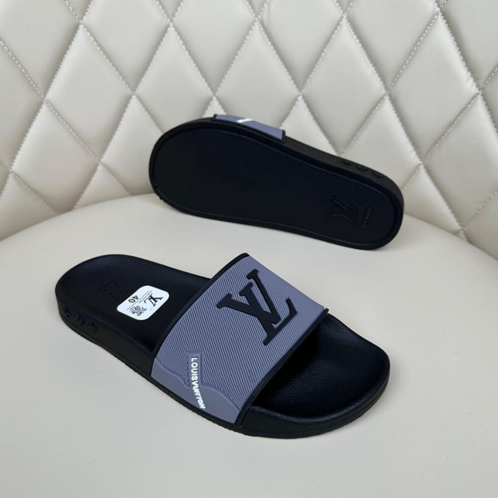 Dép Nam LV Đế Mềm Đủ Màu Thời Trang, Dép Nam Quai Ngang Xu Hướng Mùa Hè Cá Tính Ngoài Trời Thoáng Khí