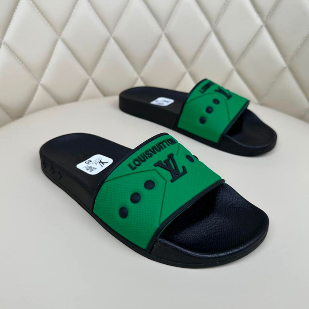 Dép Nam LV Đế Mềm Đủ Màu Thời Trang, Dép Nam Quai Ngang Xu Hướng Mùa Hè Cá Tính Ngoài Trời Thoáng Khí