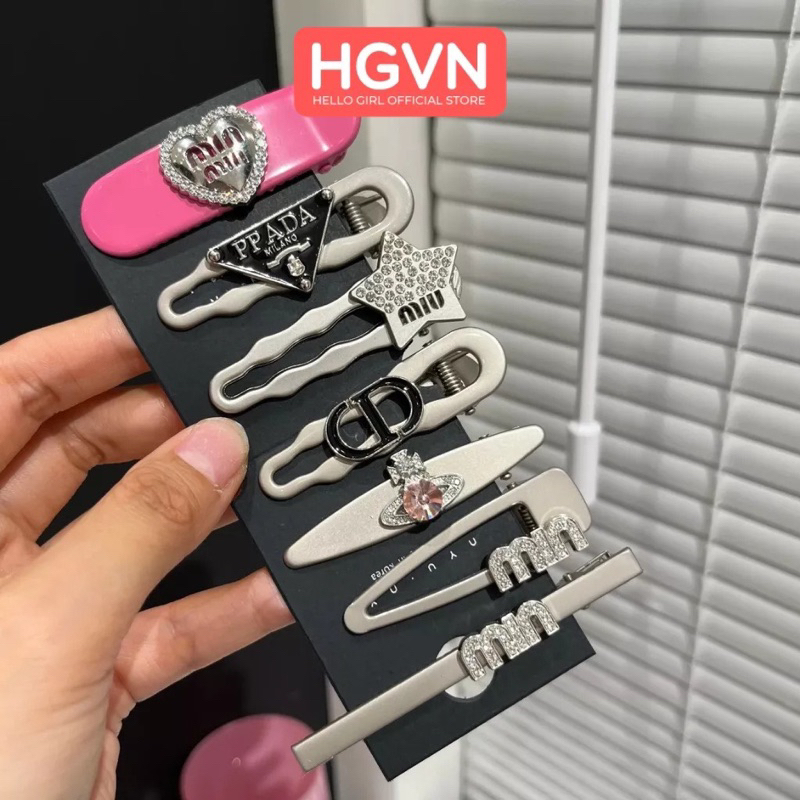 SÉT KẸP TÓC MÁI 19 CHI TIẾT HÌNH CÁ MẬP MÀU HỒNG DỄ THƯƠNG CHO BÉ GÁI