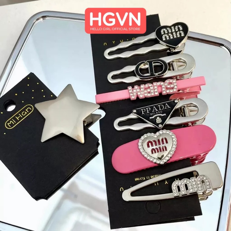 SÉT KẸP TÓC MÁI 19 CHI TIẾT HÌNH CÁ MẬP MÀU HỒNG DỄ THƯƠNG CHO BÉ GÁI