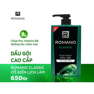 Dầu gội hương nước hoa Romano Classic tóc chắc khoẻ 650g