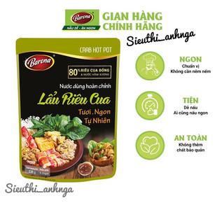 Nước Dùng Hoàn Chỉnh Barona - Lẩu Riêu Cua 230g