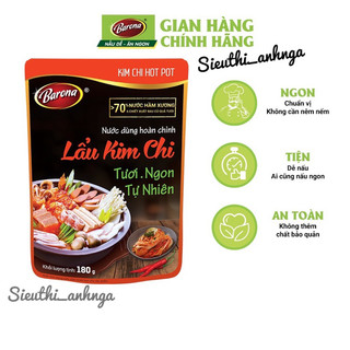 NƯỚC DÙNG HOÀN CHỈNH LẨU KIM CHI - LẨU THÁI BARONA 180G