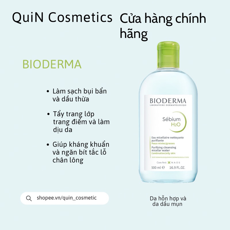 Nước tẩy trang Bioderma