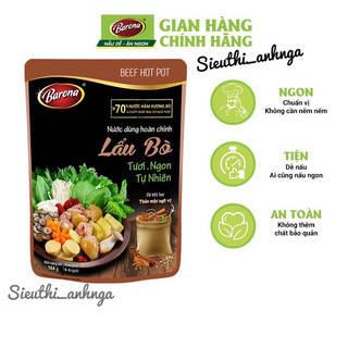 Nước Dùng Hoàn Chỉnh Barona - Lẩu Bò 164g