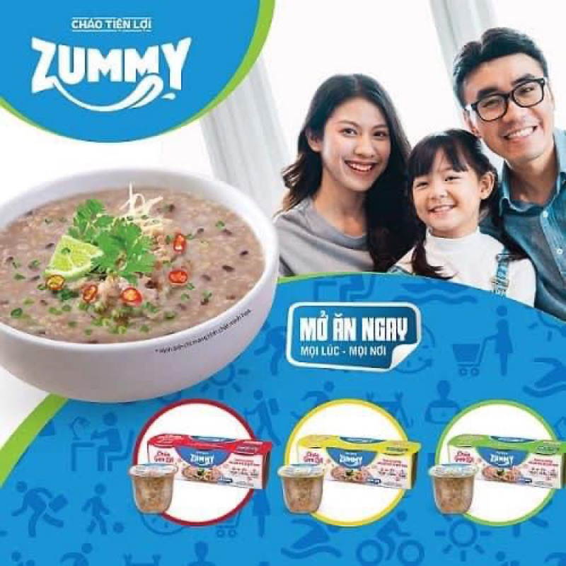 Zummy cháo gạo lứt thịt Heo đậu Xanh 1 bát 360g 🐖