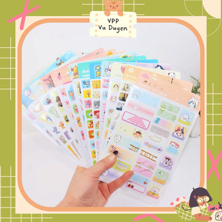 Name sticker/ nhãn tên chống nước mẫu cute