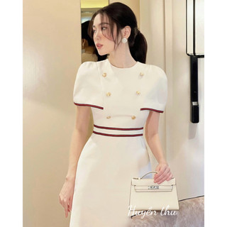 Váy tay bồng viền GC