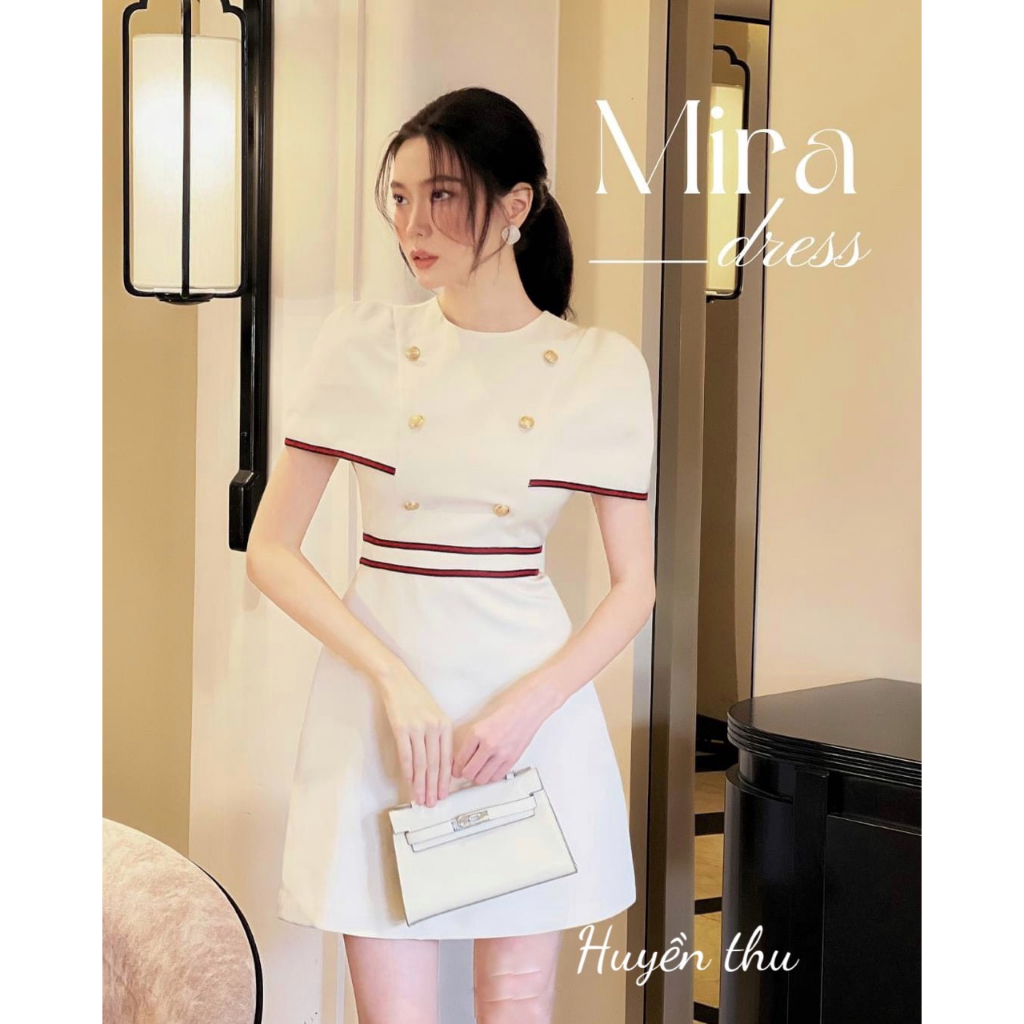 Váy tay bồng viền GC