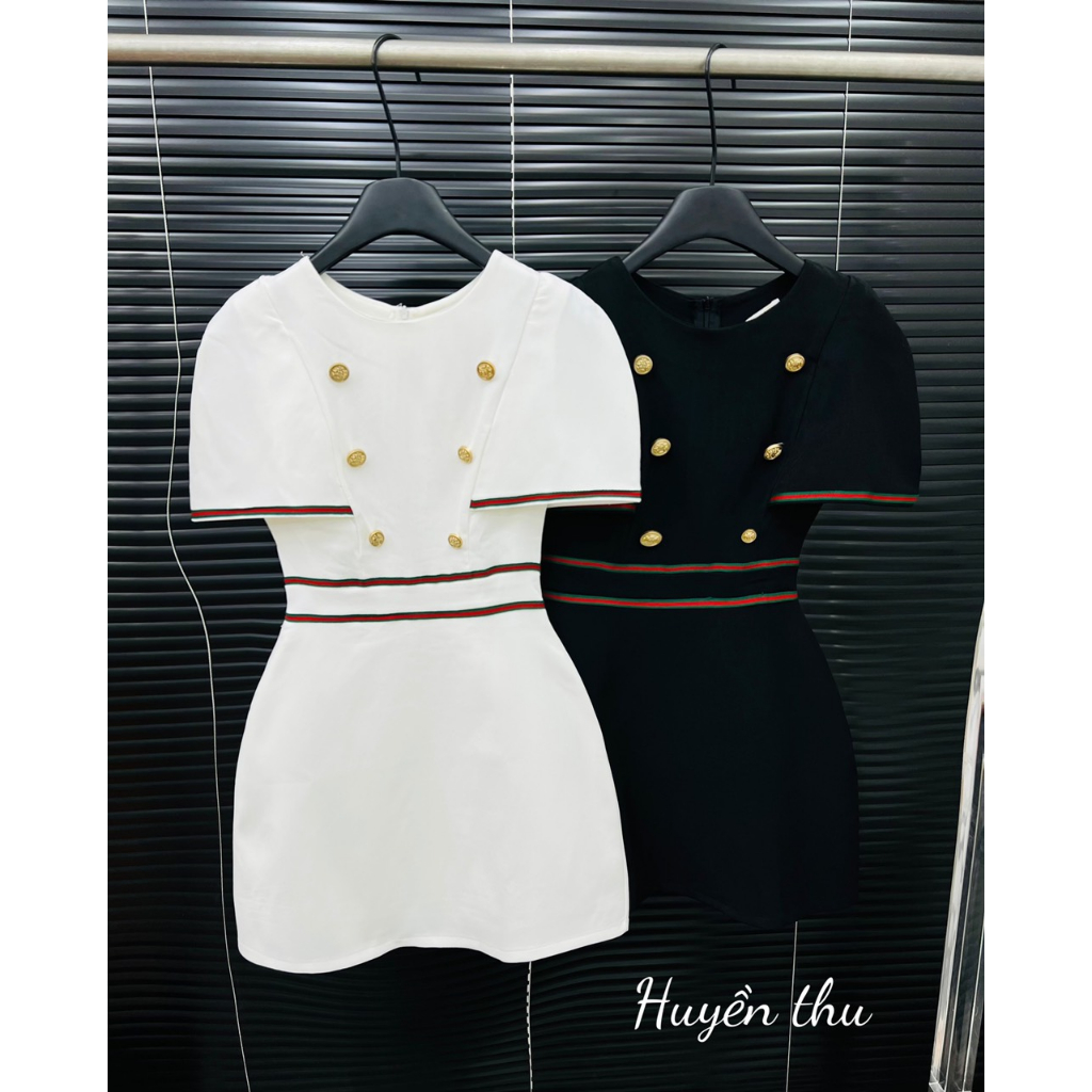 Váy tay bồng viền GC