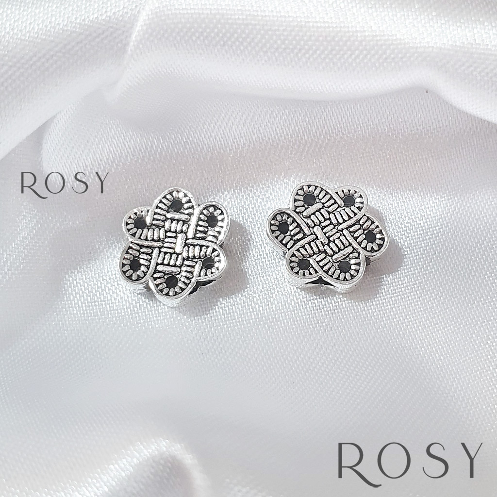 Charm bạc chặn nút thắt Cát Tường C38, Bạc 925