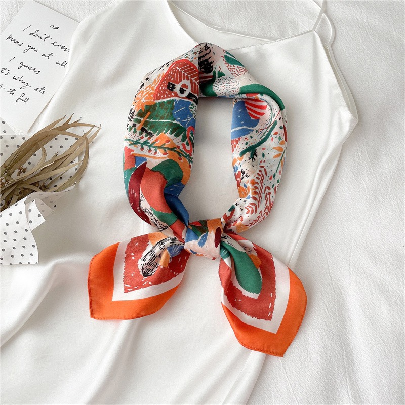 KHĂN BANDANA CAO CẤP - Khăn Lụa 70x70 NAM Nữ - Khăn Lụa Vuông 70x70 Làm Qùa Tặng Sinh Nhật Mẹ Bạn Gá