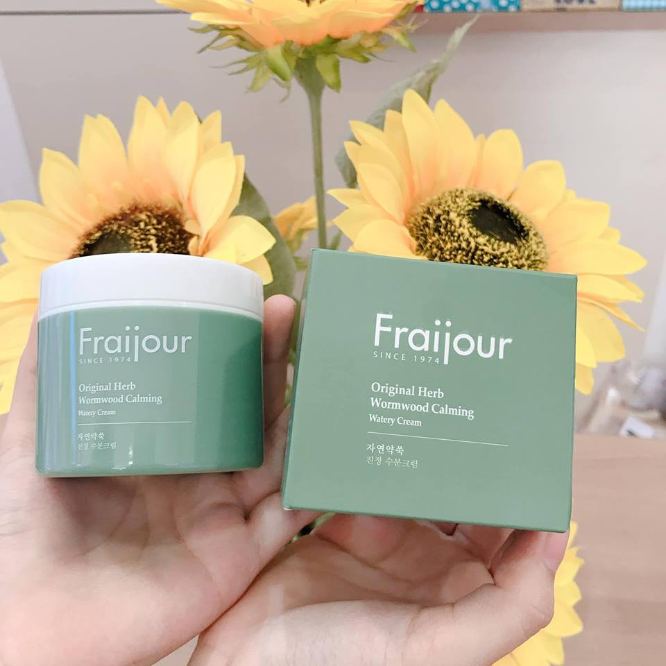 KEM DƯỠNG ẨM THẢO MỘC FRAIJOUR Original Herb Wormwood Calming Watery Cream 100ml