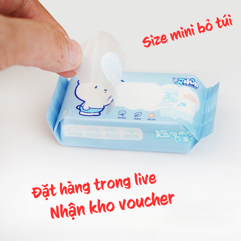 Khăn Ướt Mini Bỏ Túi Siêu Tiện Lợi