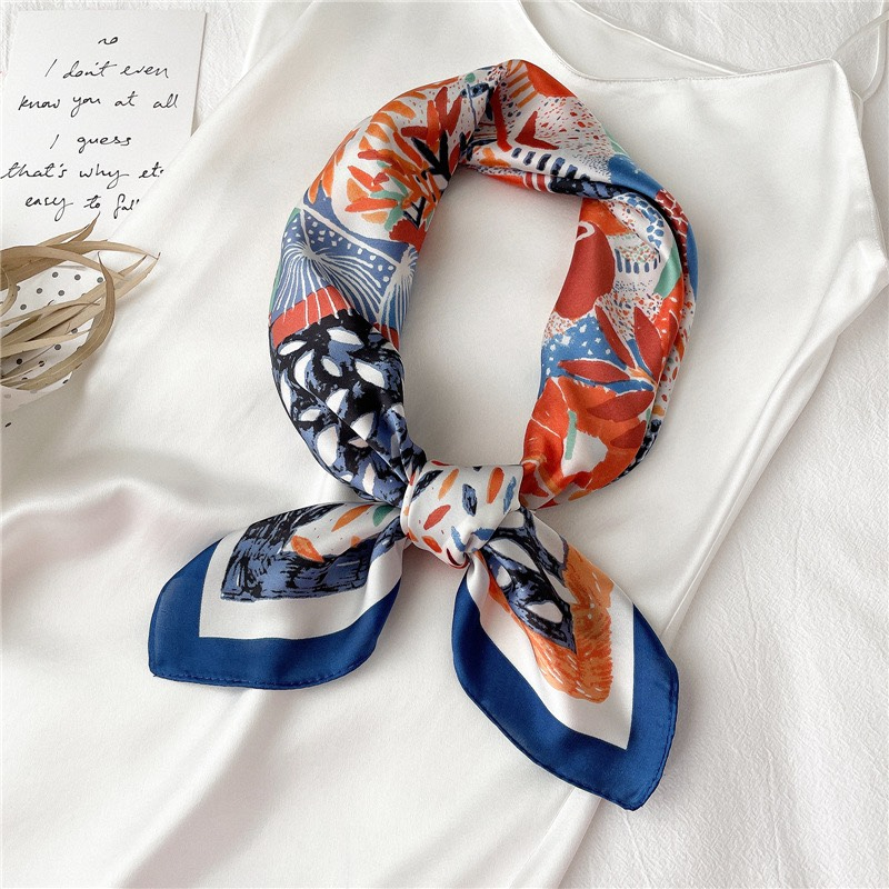 khăn vuông lụa 70x70 CAO CẤP - khăn vuông bandana - khăn lụa 70x70 Bandana Choàng Cổ Vintage làm quà