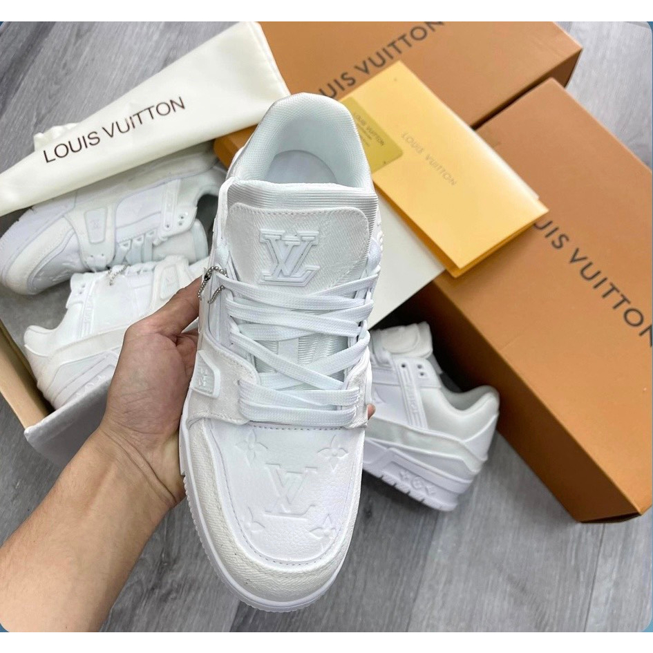 Giày Louis Vuitton Trainer White, Giày LV Trainer Bản Full Trắng Hàng Cao Cấp Dễ Phối Đồ,Hót Trend 2023 Full Phụ Kiện | BigBuy360 - bigbuy360.vn