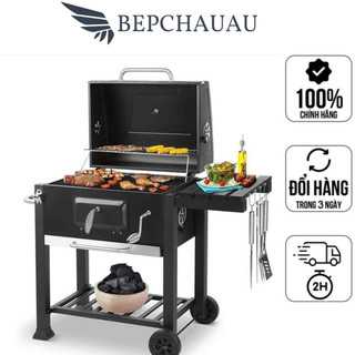Bếp nướng than ngoài trời sito, lò nướng bbq, nhập hàn, bh 12 tháng, bepchauau
