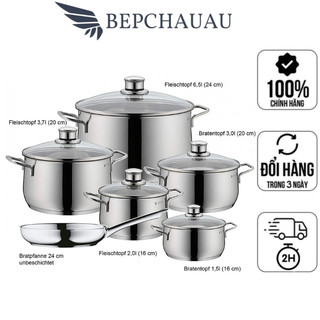 Bộ nồi wmf diadem plus 6 món, dẫn nhiệt tốt, nhập đức, bepchauau
