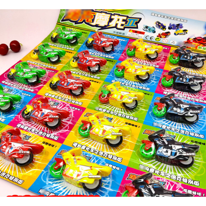 Vỉ 20 Xe Máy Chạy Đà Loại To - Vỉ 20 Xe MôTô Chạy Đà Cho Bé