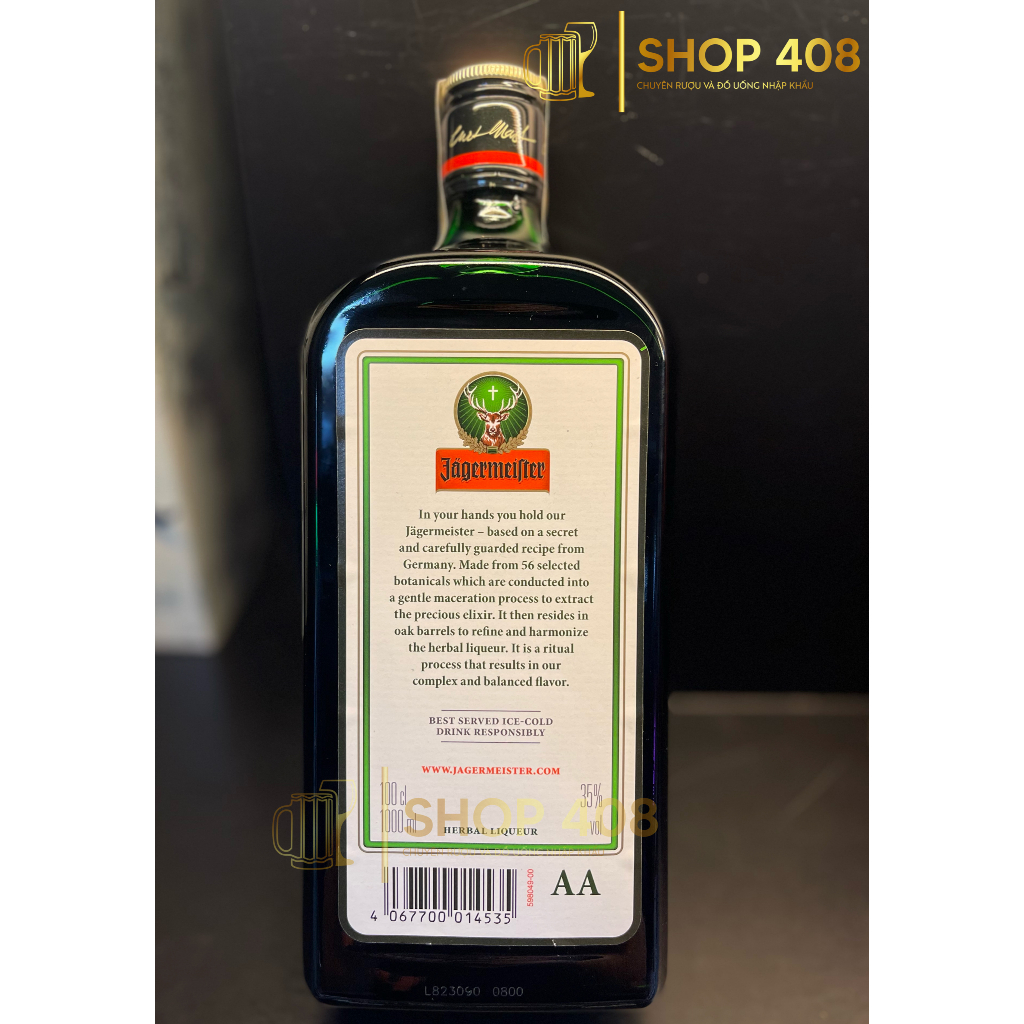 Rượu Jagermeister 1000ml - Đức
