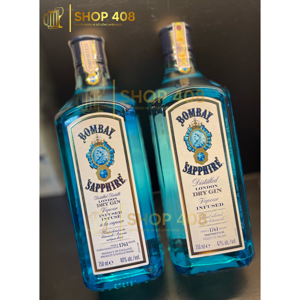 Rượu Bombay Sapphire London Dry Gin 750ml - Anh
