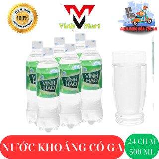 Nước khoáng vĩnh hảo ga 1 lốc 6 chai - vinhmart