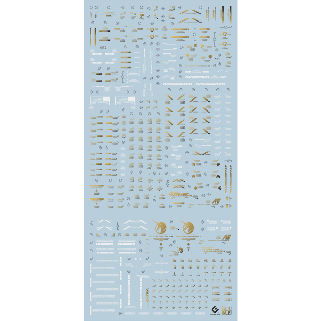 Đề can - Decal nước PG Unicorn China ver