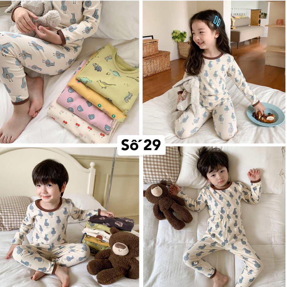 Bộ ngủ Ambb Kids dài tay cho bé trai/ bé gái DMINT - Quần áo thu đông mẫu mới nhất