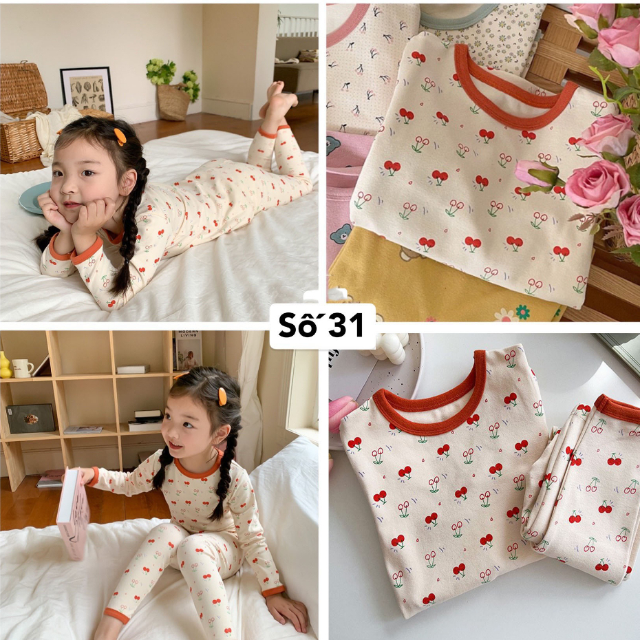 Bộ ngủ Ambb Kids dài tay cho bé trai/ bé gái DMINT - Quần áo thu đông mẫu mới nhất