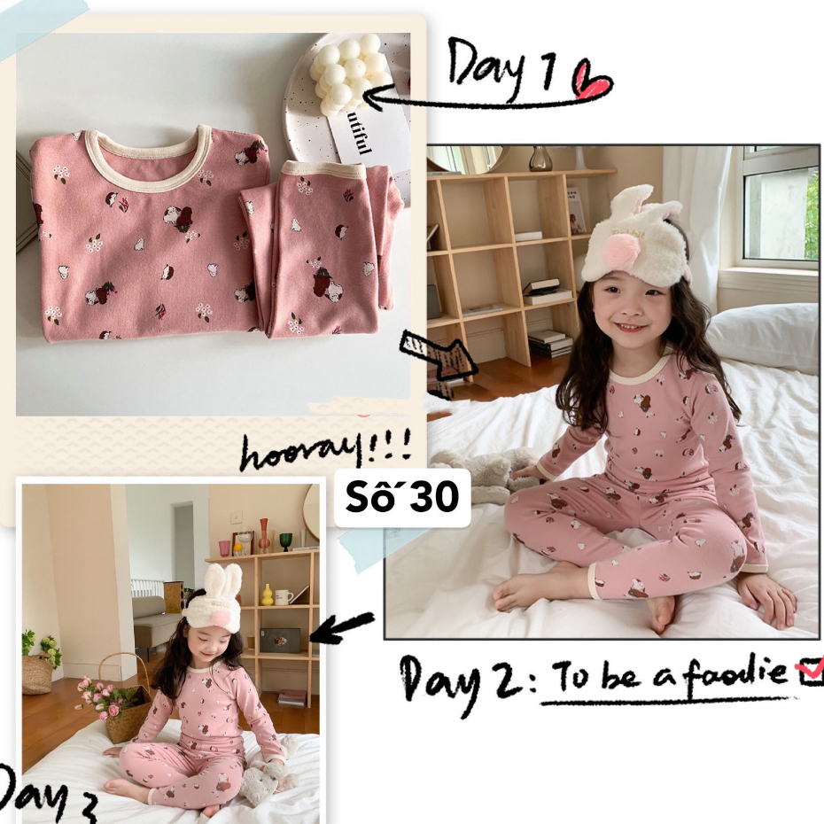 Bộ ngủ Ambb Kids dài tay cho bé trai/ bé gái DMINT - Quần áo thu đông mẫu mới nhất