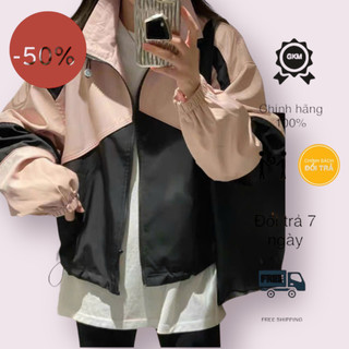 Áo khoác dù 2 lớp phối màu đẹp độc GKM